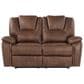 Steve Silver Katrine Manual Reclining Loveseat in Chestnut Brown, , large