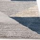 Central Oriental Structures Torrent Adley Buff and Metal 7"10" x 9"10" Area Rug, , large