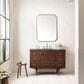 James Martin Vanities Amberly 48" Single Bathroom Vanity in Walnut with 3 cm Charcoal Soapstone Quartz Top and Rectangular Sink, , large