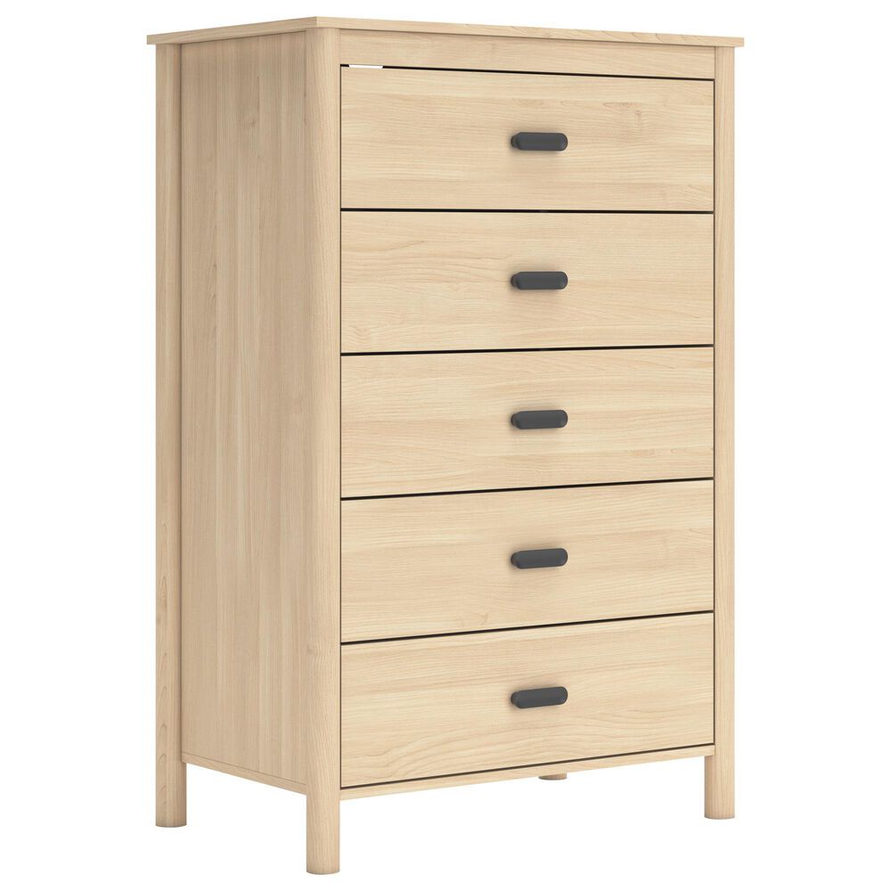 Ashley Cabinella 5-Drawer Chest in Tan, , large