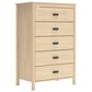 Ashley Cabinella 5-Drawer Chest in Tan, , large