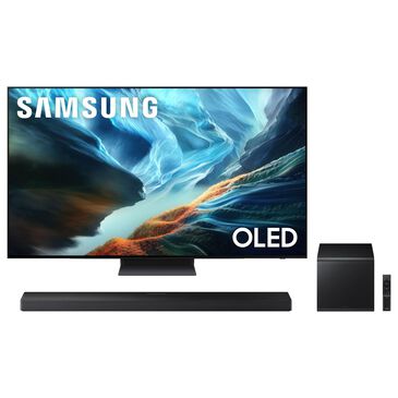 Samsung 65" Class S90H Series OLED 4K UHD Vision AI - Smart TV with Q-Series 3.1.2 Channel Soundbar System in Graphite Black and Titan Black, , large