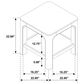 Pacific Landing Solano Square End Table in Weathered Mango, , large