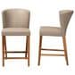 Baxton Studio Olivia Counter Stool in Dark Walnut (Set of 2), , large