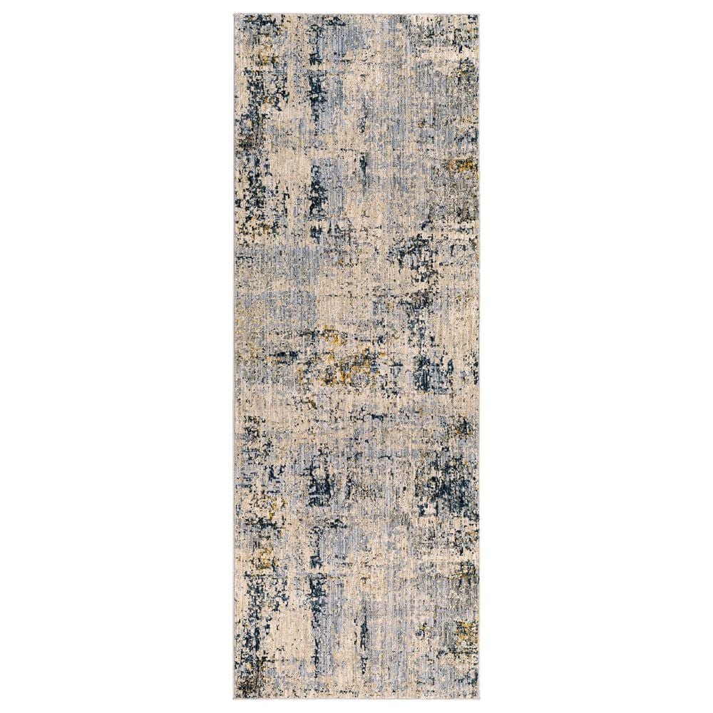 Surya Laila 2"7" x 10" Teal, Saffron, Sage, Gray and Cream Runner, , large