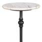 Home Trends & Design Detroit 12" Side Table in White Travertine and Natural, , large
