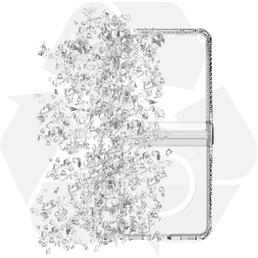 ITSkins Hybrid_R Clear MagSafe Case for Samsung Galaxy Z Flip8 in Transparent, , large