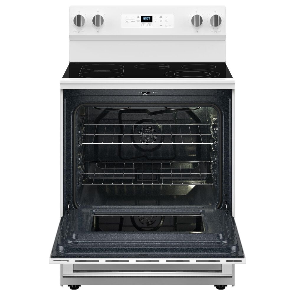 Maytag 5.3 Cu. Ft. Freestanding Electric Range with No Preheat Air Fry and Air Baking in White, , large