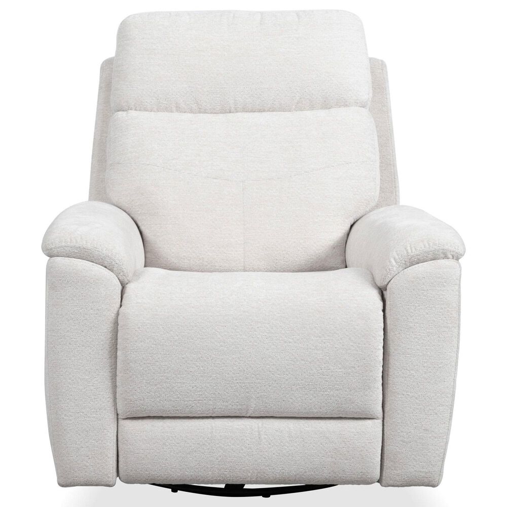 Flexsteel Refined Manual Swivel Gliding Recliner in Pearl, , large