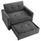 Steve Silver Convertible Sleeper Chair in Gray, , large