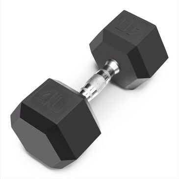 Impex, Inc 40 Lb Rubber Hex Dumbbell, , large
