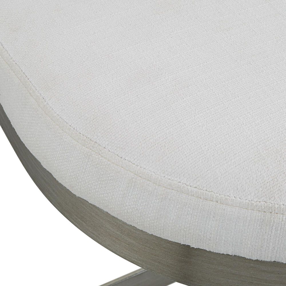 Uttermost Ivanna Counter Stool in Brushed Silver, , large