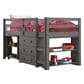 Forest Grove Low Loft Bed with Desk and Storage, , large