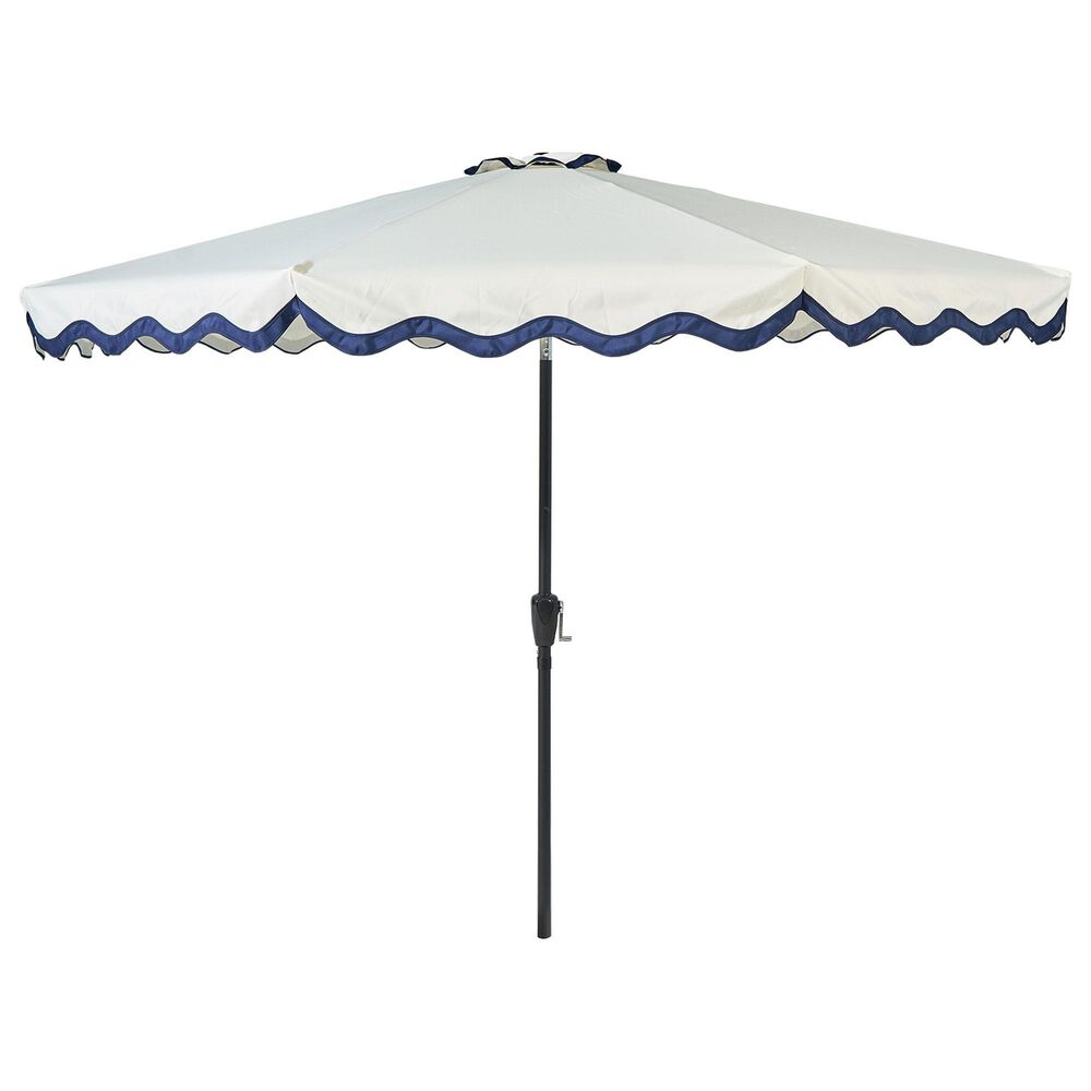 HOMLUX 10" Patio Umbrella with Lights in White, , large
