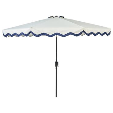 HOMLUX 10" Patio Umbrella with Lights in White, , large