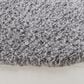Safavieh August Shag AUG900G 3" Round Silver Area Rug, , large