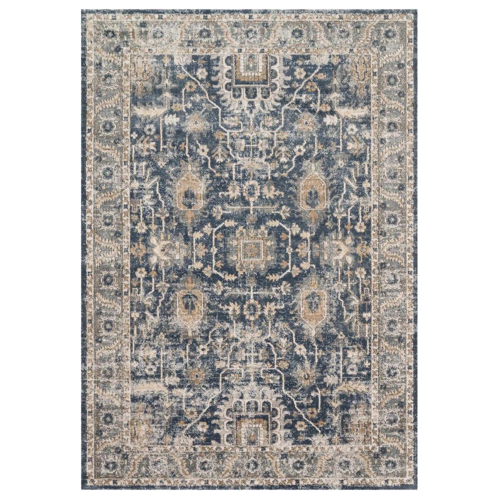 Loloi II Teagan TEA-03 3"4" x 5"7" Denim and Pebble Area Rug, , large