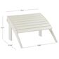 Linon Home Decor Adirondack Patio Ottoman in White, , large