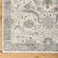 Surya Dresden White, Medium Gray, Gray, Light Slate, Denim and Mustard 2" x 2"11" Area Rug, , large