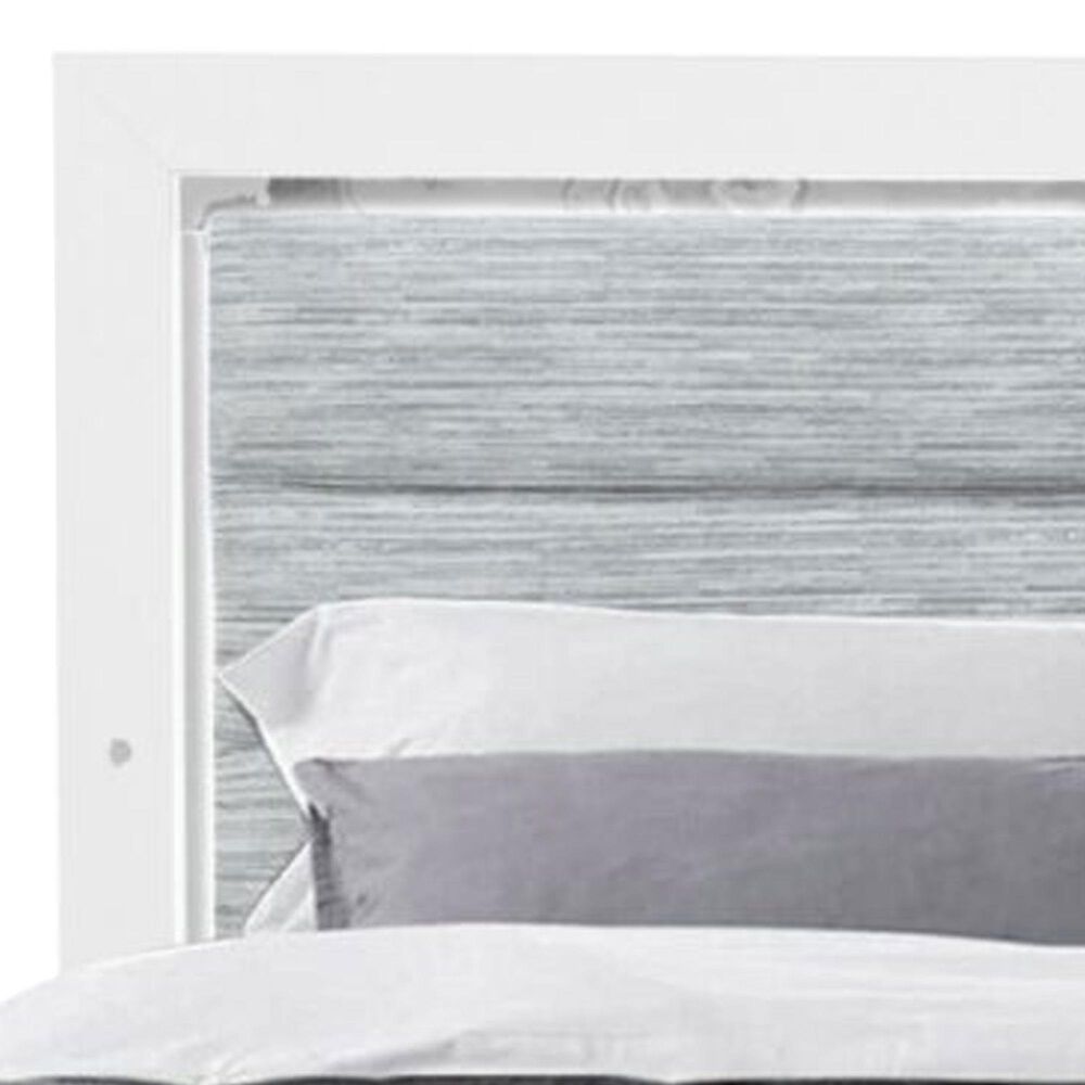 Global Furniture USA Luccia Queen Bed with LED in White, , large