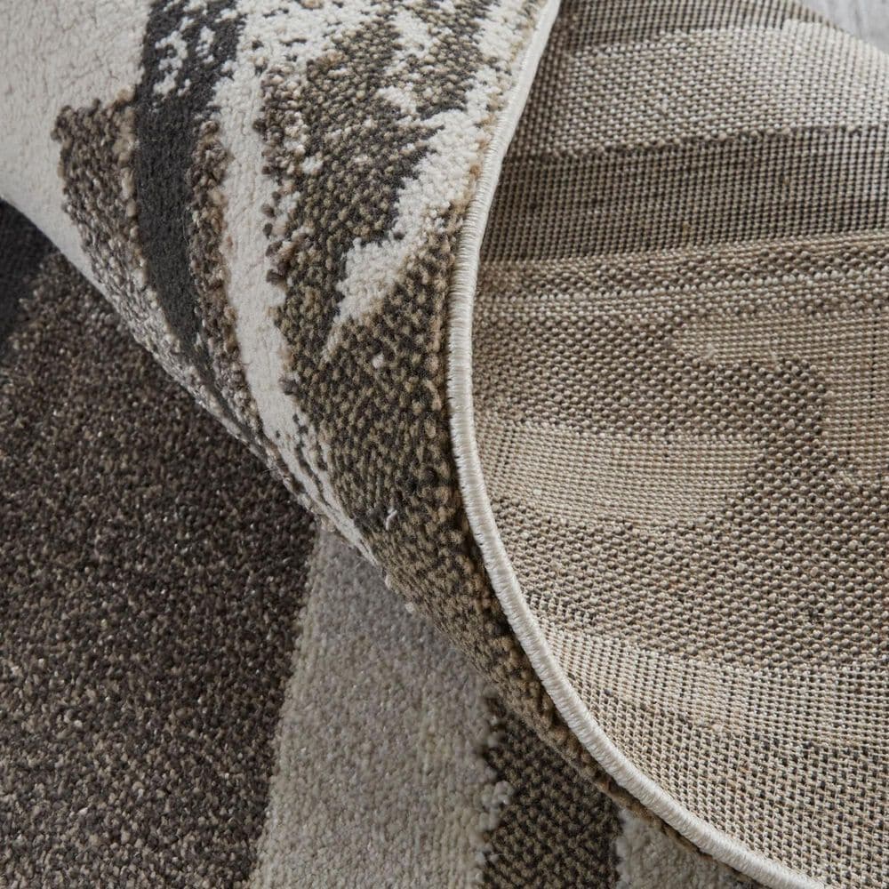 Feizy Vancouver 4&#39; x 6&#39; Brown Area Rug, , large