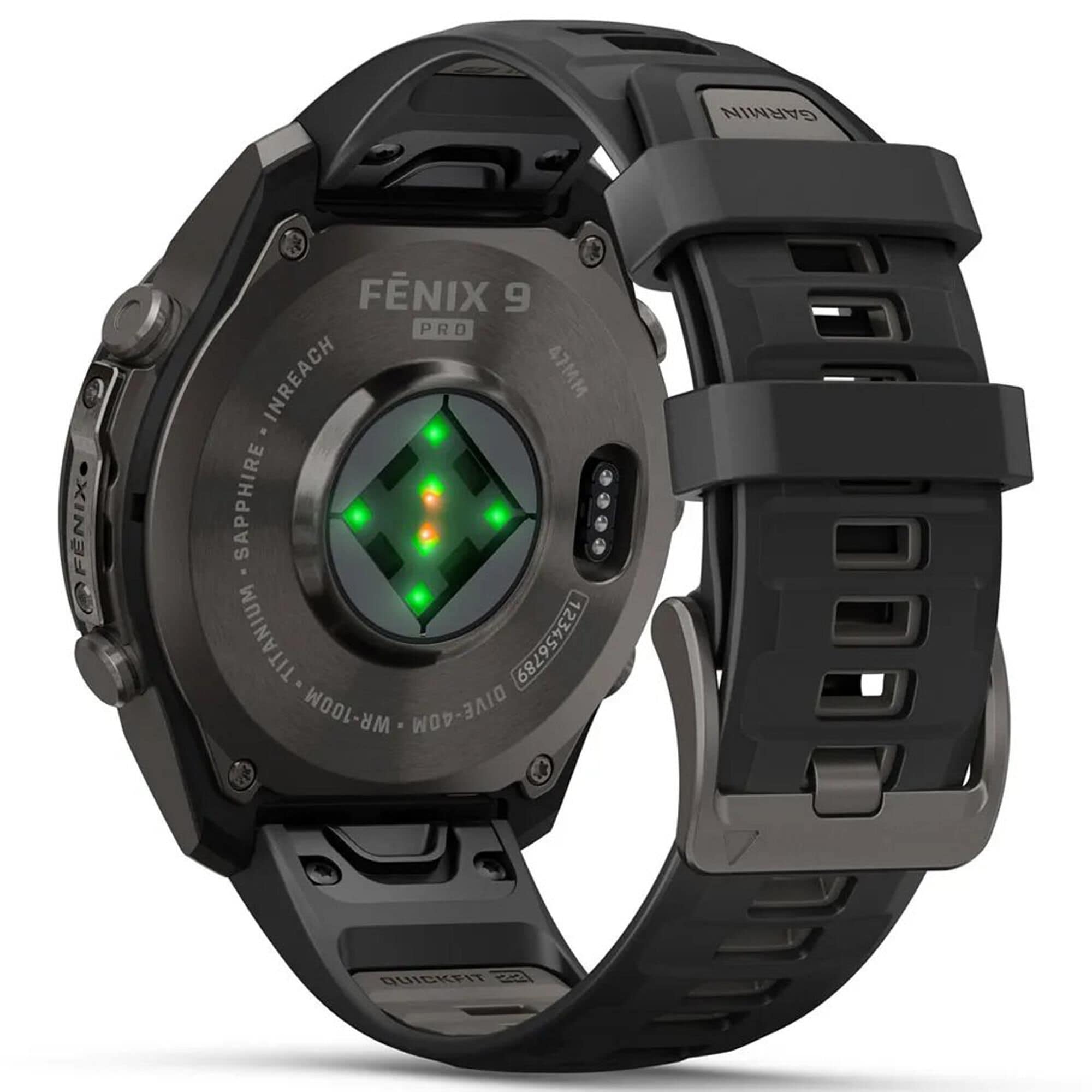Garmin fenix 9 Pro Smartwatch 47mm Carbon Gray DLC Titanium with