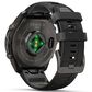 Garmin fenix 9 Pro Smartwatch 47mm Carbon Gray DLC Titanium with Black and Pebble Gray Silicone Band, , large