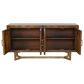 Classic Home Kade 72" Sideboard in Brown and Antique Bronze, , large