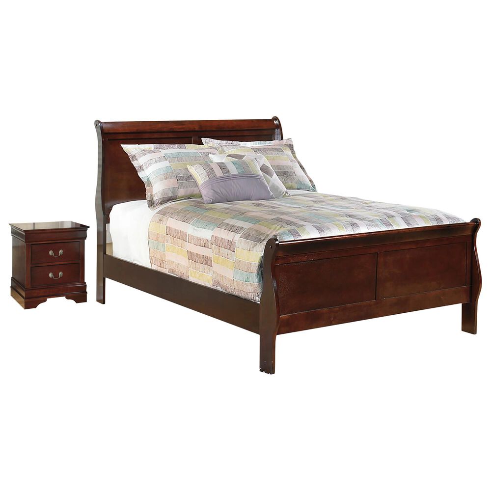 Ashley Alisdair 2-Piece Full Sleigh Bed Set in Reddish Brown, , large