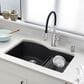 Blanco Diamond 32" 1-3/4 Double Bowl Kitchen Sink with Low Divide in Anthracite, , large