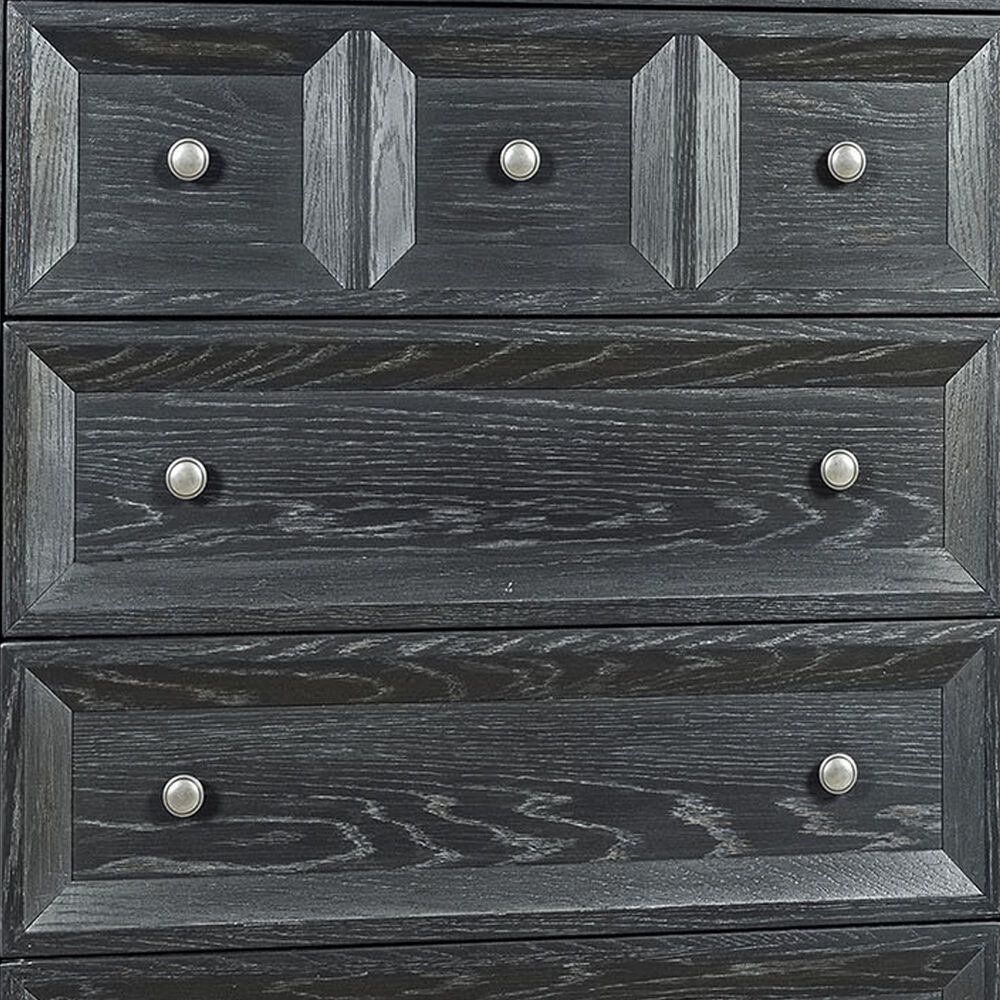 Furniture of America Hatton Cross 5 Drawer Chest in Weathered Black, , large