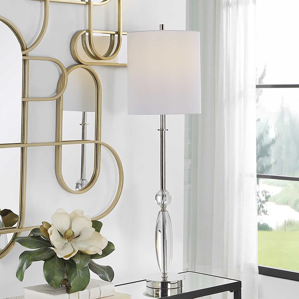 Uttermost Sceptre Buffet Lamp in Polished Nickel, , large