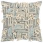 Rizzy Home Abstract 20" Down Filled Pillow in Gray, , large