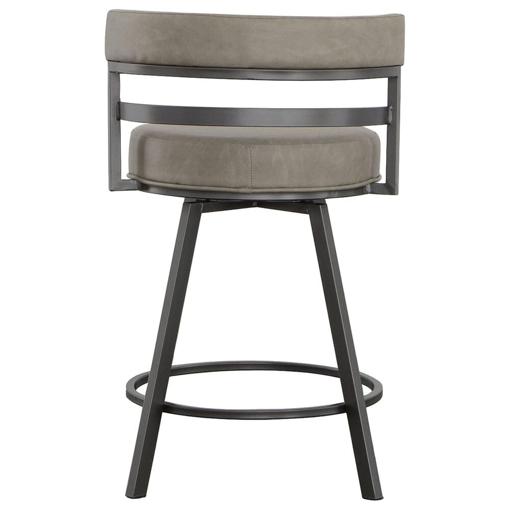 Steve Silver Gene Swivel Counter Stool in Charcoal, , large
