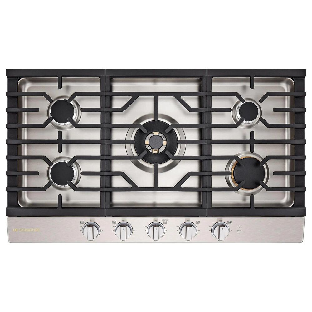 LG Signature Signature 36" UltraHeat Gas Cooktop with EasyClean in Stainless Steel, , large