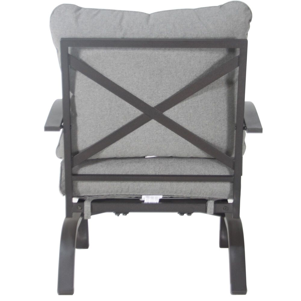 Gathercraft Franklin 5-Piece Firepit Chat Set in Gray, , large