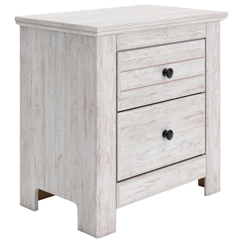 Ashley Makidern 2 Drawer Nightstand in Whitewash, , large