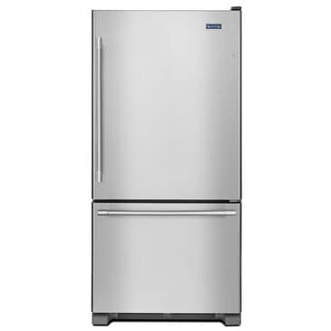 Maytag 18.67 Cu. Ft. Bottom Mount Refrigerator in Fingerprint Resistant Stainless Steel, , large