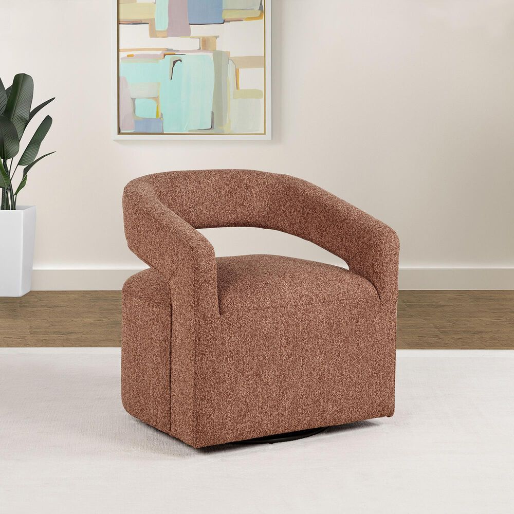 Coaster Westhill Swivel Accent Chair in Chair Berry, , large