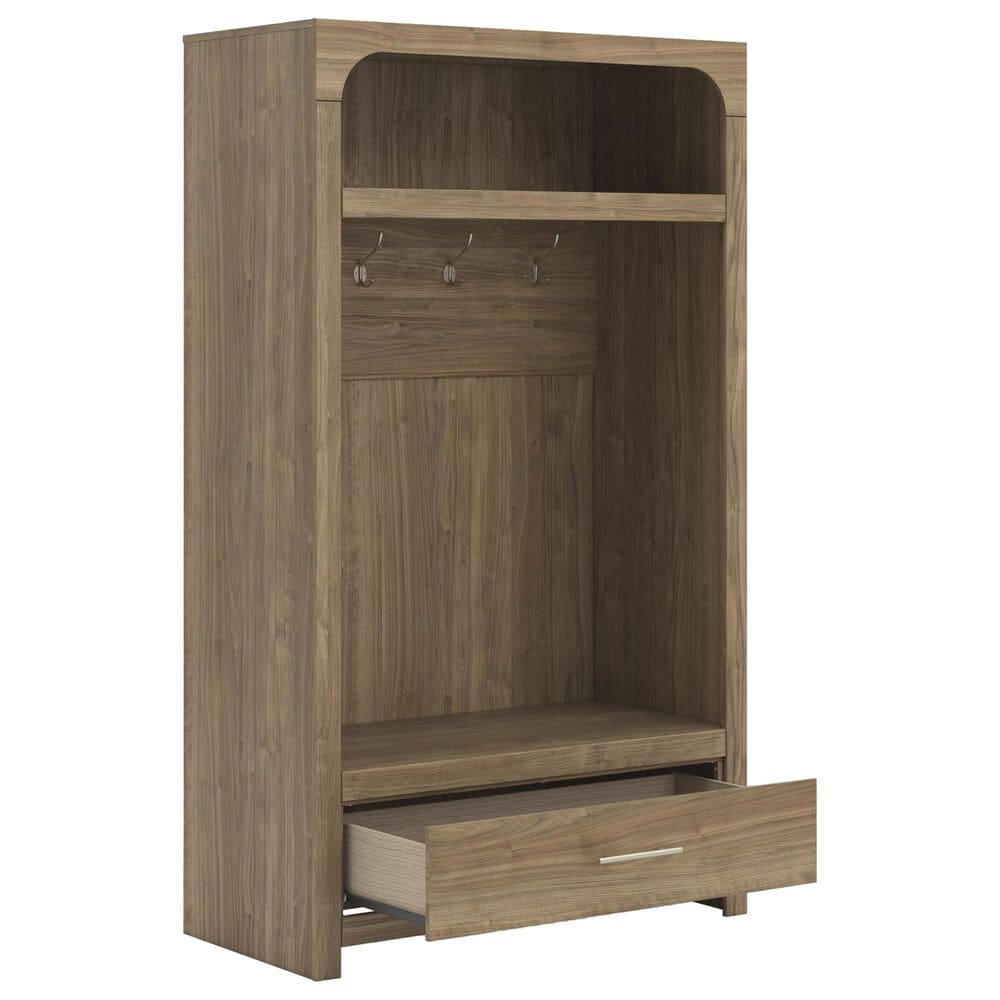 Ashley Dovander 72" Hall Tree with Storage Bench in Brown, , large