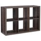 Linon Home Decor Galli 6-Shelf Bookcase in Grey, , large
