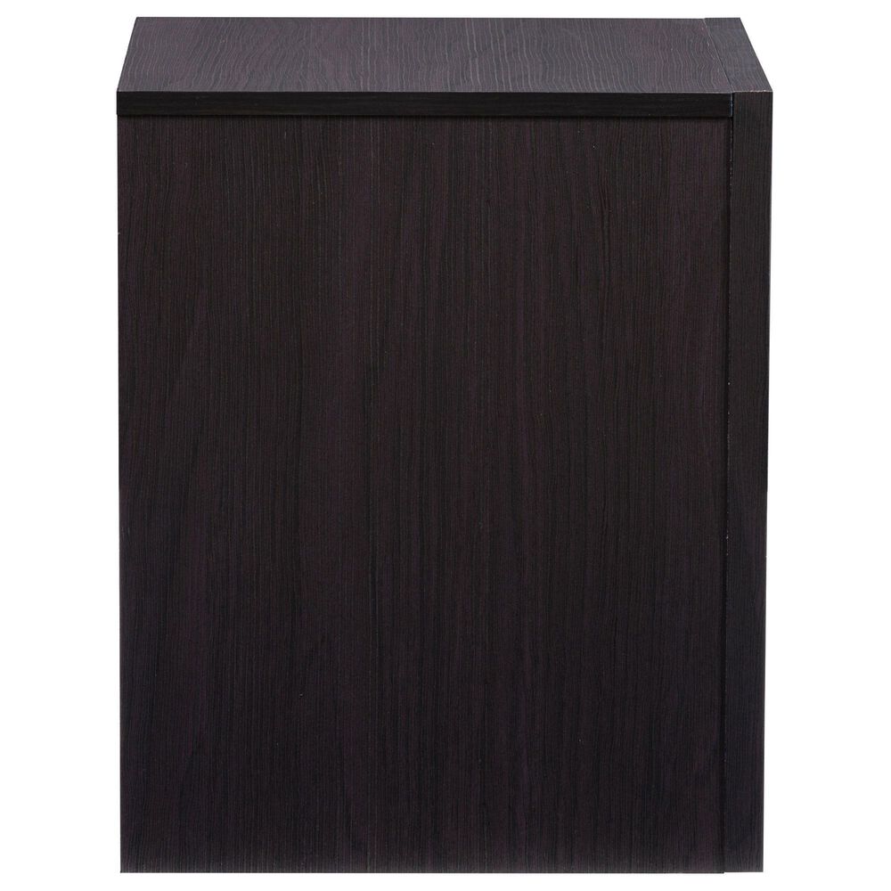 CorLiving Newport 1 Drawer Nightstand in Black Oak, , large