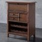 Sterling Timber 2-Drawer Wine Cabinet with Wine Racks in Brown, , large