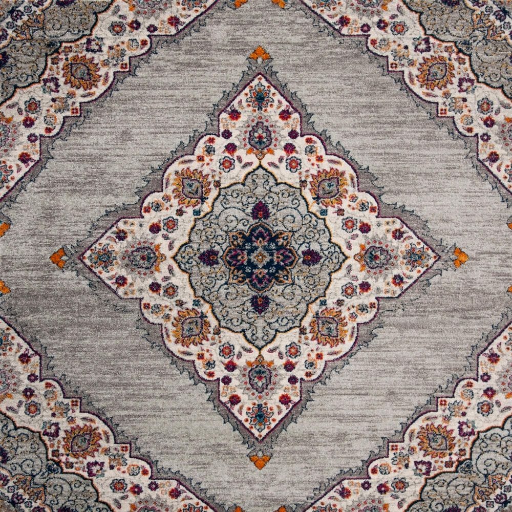 Safavieh Madison MAD153R 3&#39; x 5&#39; Light Grey and Fuchsia Area Rug, , large