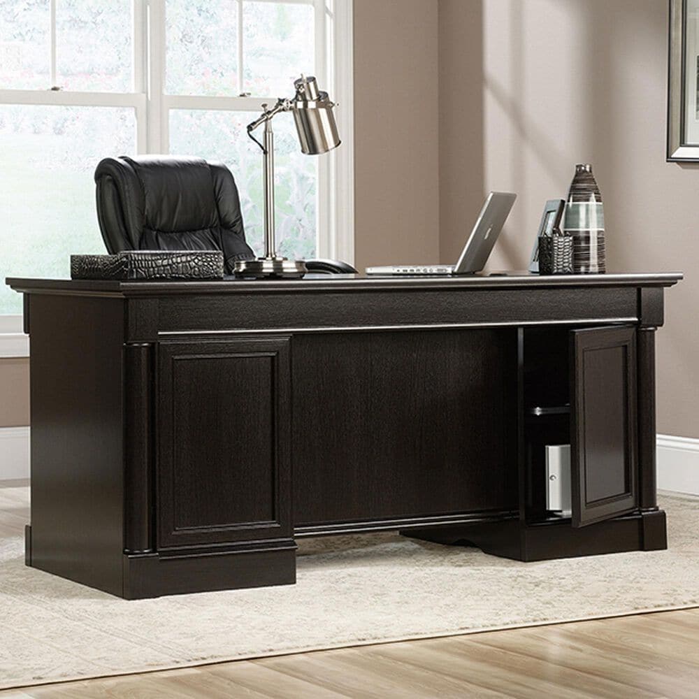 Sauder Palladia Executive Desk in Wind Oak, , large