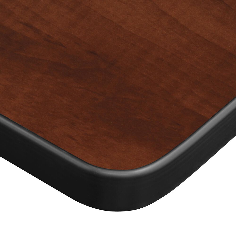 Regency Global Sourcing Kobe 3-Piece Mobile Training Table Set in Mahogany/ Black, , large