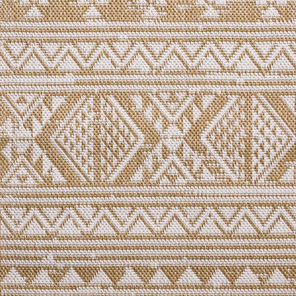 Loloi Easton Ivory and Wheat 7&#39;10&quot; x 10&#39; Indoor/Outdoor Area Rug, , large