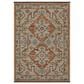 Oriental Weavers Legacy LGY07 Rust and Blue 5"3" x 7"6" Area Rug, , large