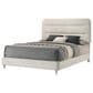 Crown Mark Nyomi King Panel Bed with Two Nightstands in White, , large