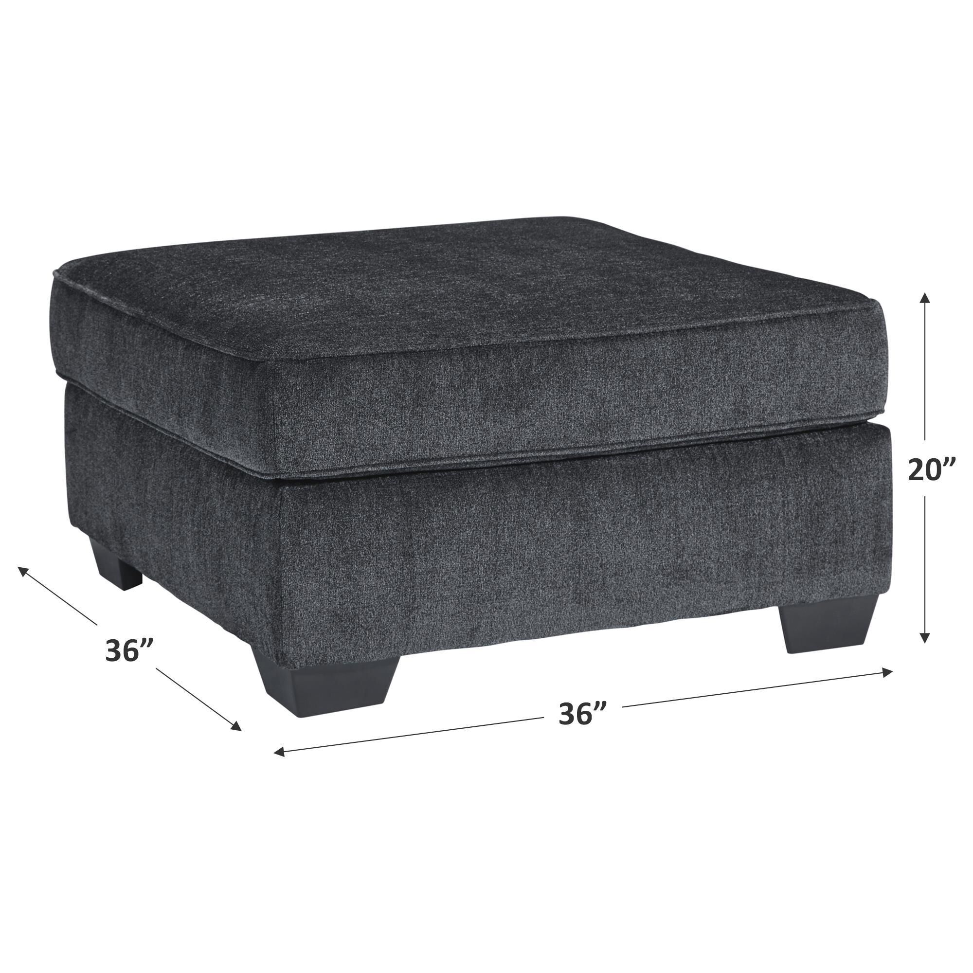 Ashley Altari Oversized Accent Ottoman in Slate